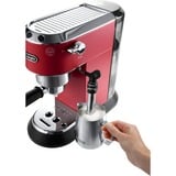 DeLonghi Dedica Style EC 685.R Semi-automática Máquina espresso 1,1 L, Cafetera espresso rojo, Máquina espresso, 1,1 L, Dosis de café, De café molido, 1300 W, Negro, Rojo, Plata