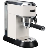 DeLonghi Dedica Style EC 685.W Semi-automática Máquina espresso 1,1 L, Cafetera espresso blanco/Plateado brillante, Máquina espresso, 1,1 L, Dosis de café, De café molido, 1300 W, Negro, Plata, Blanco