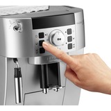 DeLonghi ECAM 22.110.SB cafetera eléctrica Totalmente automática Máquina espresso 1,8 L, Superautomática plateado/Negro, Máquina espresso, 1,8 L, Granos de café, De café molido, Molinillo integrado, 1450 W, Negro, Plata