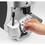 DeLonghi ECAM 22.110.SB cafetera eléctrica Totalmente automática Máquina espresso 1,8 L, Superautomática plateado/Negro, Máquina espresso, 1,8 L, Granos de café, De café molido, Molinillo integrado, 1450 W, Negro, Plata