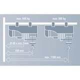 EINHELL 2255398 kit de montaje, Soporte gris, 8,31 kg, 1100 mm, 8,67 kg