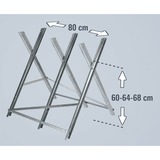 EINHELL 4500067, Caballete de aserrar plateado