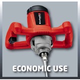EINHELL Farb-Mörtelrührer TC-MX 1200 E, Agitador rojo/Negro