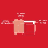 EINHELL GE-GP 1145 ECO 1100 W 4,8 bar 4500 l/h, Bomba rojo/Negro, 1100 W, Corriente alterna, 4,8 bar, 4500 l/h, Negro, Rojo