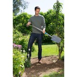 GARDENA 17000-20 pala y paleta Pala de metal con cabeza puntiaguda ergonómica para drenaje Acero Negro, Palas madera/Turquesa, Pala de metal con cabeza puntiaguda ergonómica para drenaje, Acero, Negro, Plaza, Con forma de D, Monocromo