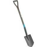 GARDENA 17001-20 pala y paleta Pala de metal con cabeza puntiaguda ergonómica para drenaje Acero Negro, Palas madera/Turquesa, Pala de metal con cabeza puntiaguda ergonómica para drenaje, Acero, Negro, Con forma de D, Monocromo