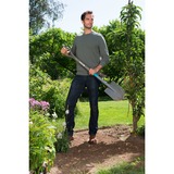 GARDENA 17001-20 pala y paleta Pala de metal con cabeza puntiaguda ergonómica para drenaje Acero Negro, Palas madera/Turquesa, Pala de metal con cabeza puntiaguda ergonómica para drenaje, Acero, Negro, Con forma de D, Monocromo