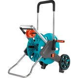 GARDENA 18515-20 AquaRoll M Easy Carro con carrete Manual , Carretilla para manguera turquesa/Gris, Tambor de carrete, Manual, Funcional, Negro, Azul, Naranja, Independiente, max. 60 m