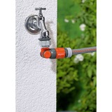 GARDENA Angled Tap Connector 33,3mm (G1") / 26,5mm (G3/4") , Piezas de la válvula gris/Naranja, 2999-20 