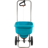 GARDENA Esparciador XL , Esparcidores de gravilla turquesa/Negro, 436-20, 18 L, 6 m, Negro, Azul, Naranja, Plata