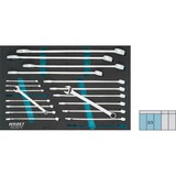 Hazet Juego de llaves combinadas 163-210/19, tamaño 3/3, Llave de tuercas 