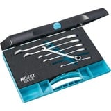 Hazet Juego de llaves mixtas con carraca 606N/6, 6 piezas, Llave de tuercas 