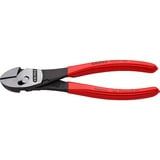 KNIPEX TwinForce Alicates de corte diagonal rojo, Alicates de corte diagonal, Acero cromo vanadio, De plástico, Rojo, 18 cm, 255 g