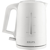 Krups BW2441 tetera eléctrica 1,6 L 2200 W Blanco, Hervidor de agua blanco, 1,6 L, 2200 W, Blanco, Acero inoxidable, Indicador de nivel de agua, Filtrado