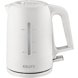 Krups BW 2441 tetera eléctrica 1,6 L 2200 W Blanco, Hervidor de agua blanco, 1,6 L, 2200 W, Blanco, Acero inoxidable, Indicador de nivel de agua, Filtrado