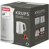 Krups BW 2441 tetera eléctrica 1,6 L 2200 W Blanco, Hervidor de agua blanco, 1,6 L, 2200 W, Blanco, Acero inoxidable, Indicador de nivel de agua, Filtrado