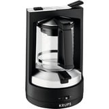 Krups KM4689 Cafetera de filtro 1,25 L negro/Plateado, Cafetera de filtro, 1,25 L, 850 W, Negro