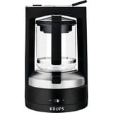 Krups KM4689 Cafetera de filtro 1,25 L negro/Plateado, Cafetera de filtro, 1,25 L, 850 W, Negro