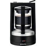 Krups KM4689 Cafetera de filtro 1,25 L negro/Plateado, Cafetera de filtro, 1,25 L, 850 W, Negro