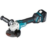 Makita Amoladora angular a batería DGA511RTJ, 18 voltios azul/Negro