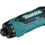 Makita Atornillador angular a batería DF012DZ, 7,2 Voltios, Taladro/destornillador azul/Negro
