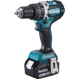 Makita DHP484RTJ taladro Sin llave 1,8 kg Negro, Azul, Martillo atornillador azul/Negro, Taladro de pistola, Sin llave, 1,3 cm, 3,6 cm, 1,3 cm, 1,3 cm