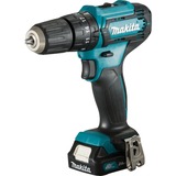 Makita HP333DSAX1 taladro 1700 RPM 1,3 kg Negro, Azul, Martillo atornillador azul/Negro, Taladro de pistola, 1 cm, 1700 RPM, 2,1 cm, 1 cm, 8 mm