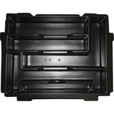 Makita P-83668 Bandeja para piezas pequeñas para caja de herramientas , Depósito negro, Para MACPAK Tam. 1 - 4, Negro, 388 mm, 283 mm, 64 mm