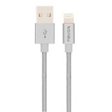 Nevox 1528 cable de conector Lightning 1 m Plata plateado/Gris, 1 m, Lightning, USB A, Plata, Derecho, Derecho