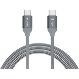 Nevox 1652 cable USB 0,5 m USB 2.0 USB C Plata gris, 0,5 m, USB C, USB C, USB 2.0, 480 Mbit/s, Plata