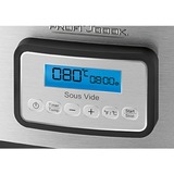 ProfiCook PC-SV 1112 8 L 520 W Negro, Acero inoxidable, Olla de cocción Sous-vide acero fino/Negro, 8 L, 520 W, 45 - 90 °C, 72 h, Negro, Acero inoxidable, LCD