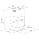 Respekta CH 0160 IXB, Campana extractora acero fino
