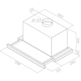 Respekta CH 4138 IX C, Campana extractora acero fino