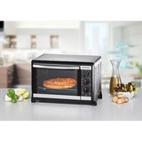 Rommelsbacher BG 1055/E horno tostador 18 L Negro, Acero inoxidable Parrilla, Mini horno plateado/Negro, 18 L, Negro, Acero inoxidable, Giratorio, Acero inoxidable, 3 estanterías, 60 min, Minorista