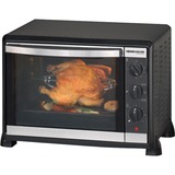 Rommelsbacher BG 1550 Horno eléctrico 30 L Negro, Mini horno negro, Horno eléctrico, 30 L, 80 - 230 °C, Negro, Giratorio, Mecánico, Minorista