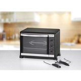 Rommelsbacher BG 1550 Horno eléctrico 30 L Negro, Mini horno negro, Horno eléctrico, 30 L, 80 - 230 °C, Negro, Giratorio, Mecánico, Minorista