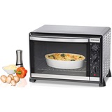 Rommelsbacher BG 1805/E horno tostador Acero inoxidable Parrilla, Mini horno acero fino/Negro, Acero inoxidable, Giratorio, 1800 W, 515 mm, 415 mm, 360 mm