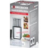 Rommelsbacher EGK 200 molinillo de café Triturador con cuchillas 200 W Acero inoxidable acero fino, 200 W, 230 V, 100 mm, 100 mm, 205 mm