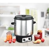 Rommelsbacher KA 2004/E exprimidor 2000 W Acero inoxidable, Conservero automático acero fino cepillado/Negro, Acero inoxidable, 27 L, 14 L, 1,5 m, Acero inoxidable, 2000 W