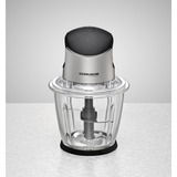 Rommelsbacher MZ 500 picadora eléctrica de alimentos 1,5 L 500 W Negro, Acero inoxidable, Trituradora acero fino/Negro, 1,5 L, Negro, Acero inoxidable, Vidrio, Acero inoxidable, Botones, 500 W