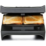 Rommelsbacher Multi Toast & Grill SWG 700 3 en 1 Max, Barbacoa de contacto negro/Acero fino
