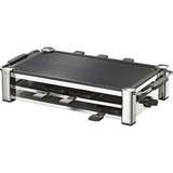 Rommelsbacher RCC 1500 parrilla de interior 1500 W Cromo, Raclette plateado, 1500 W, 4,5 kg, 530 x 270 x 115 mm