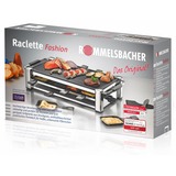 Rommelsbacher RCC 1500 parrilla de interior 1500 W Cromo, Raclette plateado, 1500 W, 4,5 kg, 530 x 270 x 115 mm