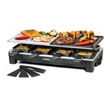 Rommelsbacher RCS 1350 parrilla de interior 8 personas(s) 1350 W Negro, Acero inoxidable, Raclette negro/Acero fino, 1350 W, 230 V, 485 mm, 233 mm, 141 mm, 5,4 kg