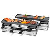 Rommelsbacher RC 1600 parrilla de interior 8 personas(s) 795 W Negro, Plata, Raclette plateado, 795 W, 230 V, 435 mm, 408 mm, 135 mm, 4,5 kg