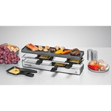 Rommelsbacher RC 1600 parrilla de interior 8 personas(s) 795 W Negro, Plata, Raclette plateado, 795 W, 230 V, 435 mm, 408 mm, 135 mm, 4,5 kg