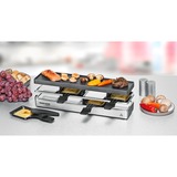 Rommelsbacher RC 800 parrilla de interior 4 personas(s) 795 W Negro, Plata, Raclette plateado, 795 W, 230 V, 435 mm, 215 mm, 135 mm, 2,3 kg