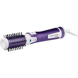 Rowenta Brush Activ Volume & Shine CF953 Cepillo de aire caliente Caliente Violeta, Blanco 1000 W 1,8 m blanco/Violeta, Cepillo de aire caliente, Caliente, Cabello seco/mojado, Violeta, Blanco, Sintético, Con agujero en la empuñadura para colgar