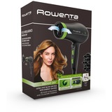 Rowenta CV6030 secador 1500 W Negro, Verde, Secador de pelo negro/Verde, CC, 5,2 g/min, Negro, Verde, Con agujero en la empuñadura para colgar, 1,8 m, China