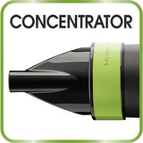 Rowenta CV6030 secador 1500 W Negro, Verde, Secador de pelo negro/Verde, CC, 5,2 g/min, Negro, Verde, Con agujero en la empuñadura para colgar, 1,8 m, China